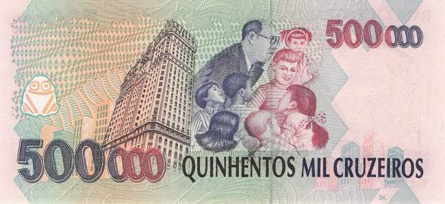 500000 Cruzeiros 1990